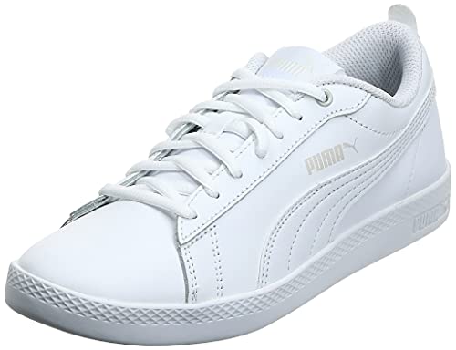 PUMA Smash Wns v2 L, Zapatillas Bajas, para Mujer, Blanco (Puma White-Puma White), 37.5 EU