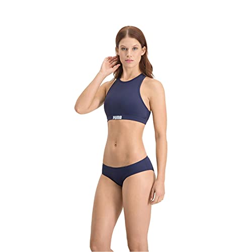 PUMA Swim Women's Hipster Bottom Braguitas de Bikini, Azul (Navy), L para Mujer