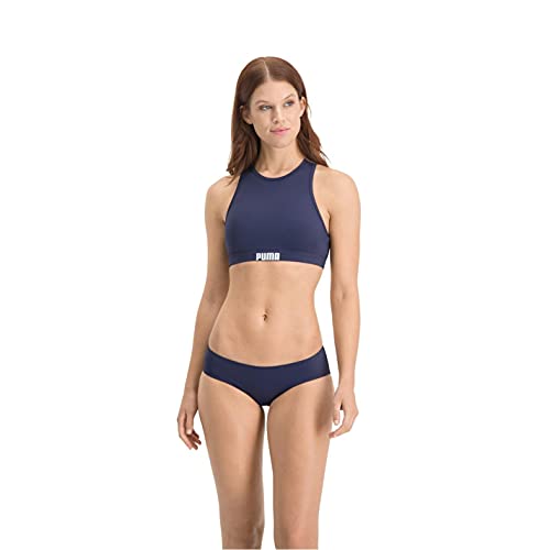 PUMA Swim Women's Hipster Bottom Braguitas de Bikini, Azul (Navy), L para Mujer