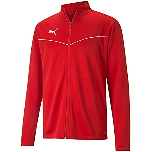 PUMA teamRISE Training Poly Jacket Chaqueta De Entrenamiento, Hombre, Rojo Red White, XL