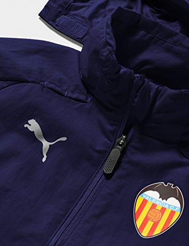 PUMA Valencia CF Temporada 2020/21-Rain Jacket Jr Peacoat Chaqueta, Niño, 140