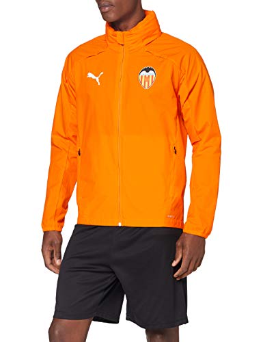 PUMA Valencia CF Temporada 2020/21-Rain Jacket Vibrant Orange Chaqueta, Unisex, M