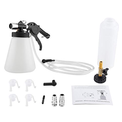 Qiilu Kit de cambio de líquido de purga de purgador de frenos de coche Juego de herramientas de vacío de garaje neumático de aire 90-120PSI Z4q680