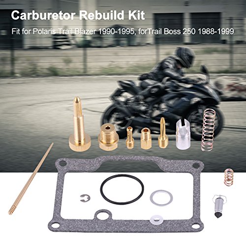 Qiilu - Kit de reparación de carburador de motocicleta, kit de reparación de carburador para Polaris Trail Blazer 90-95 para Trail Boss 250 88-99