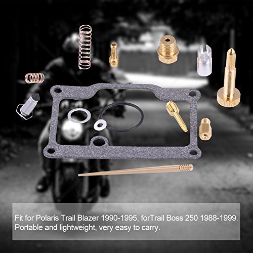 Qiilu - Kit de reparación de carburador de motocicleta, kit de reparación de carburador para Polaris Trail Blazer 90-95 para Trail Boss 250 88-99