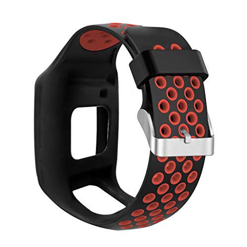 Qiulip - Correa de Silicona para Reloj Tomtom 1 Multi-Sport GPS HRM CSS Am Cardio Runner Watch Accessories