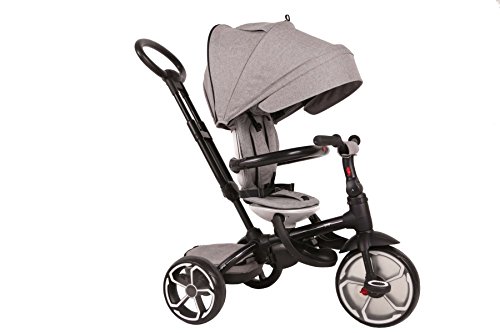 QPLAY Triciclo Prime 4 en 1 - Niños y niñas - Gris