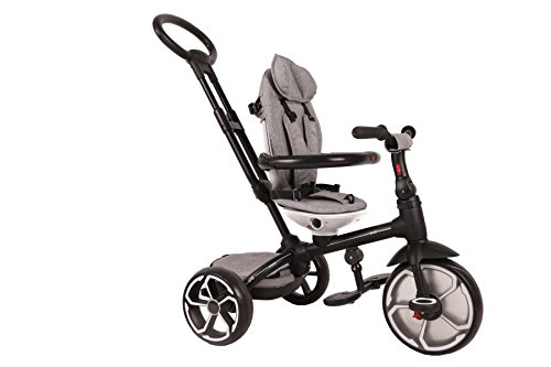 QPLAY Triciclo Prime 4 en 1 - Niños y niñas - Gris
