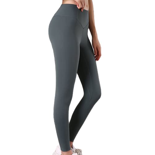 QTJY Pantalones de Yoga sin Costuras para Mujer Pantalones de Yoga con Control del Vientre Medias de Cintura Alta Estiramiento de Secado rápido Pantalones Deportivos de Gimnasio FL