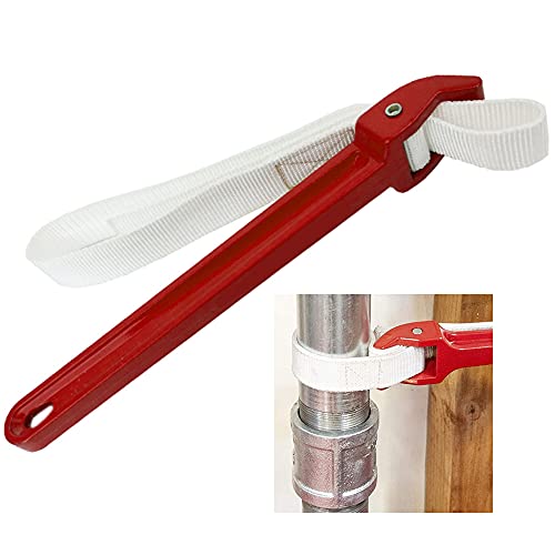 QUCUMER Llave de Cinta para Filtros y Pvc Llave de Filtro de Aceite de Coche con Cinta 85cm Llave Saca Filtro Llave para Quitar y Aflojar Filtro de Aceite Herramienta para Cambiar Filtro Pvc Tubo