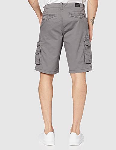 Quiksilver CRUCIALBATTLESH M WKST KZE0 Pantalones Cortos, Hombre, Gris (Quiet Shade-Solid), 33