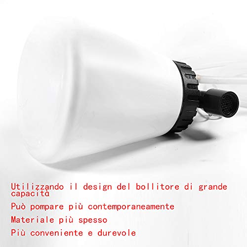 QUNNIE Dispositivo de aire comprimido para purga de frenos, purga de frenos de aire comprimido, con botella de recarga