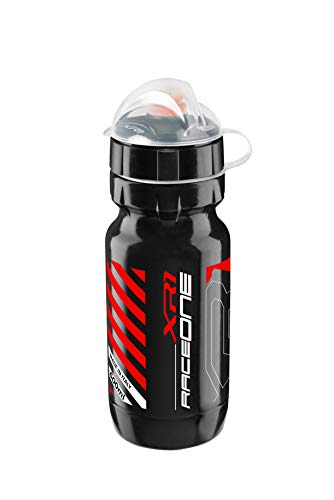 Raceone.it - Kit Race Trio X5 Gel (4 PCS): 2 Porta Bidon X5 + Bidon de Ciclismo XR1 + Toolbox PR1 Bici Carrera de Ruta/Bicicleta de Montaña MTB/Gravel Bike. Color: Negro/Rojo 100% Made IN Italy