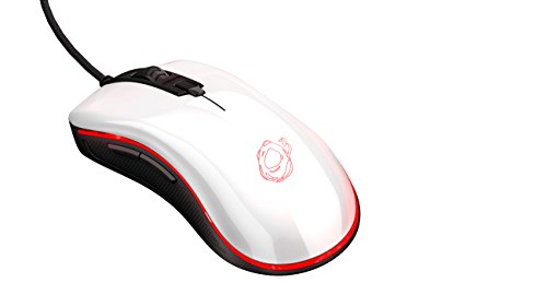 Raton Gaming Ozone Neon M50 - Mouse Gaming avanzado - Sensor Optico, Iluminación LED RGB, Tecnología OMRON, dpi 5000 Ajustable ,Blanco Brillante