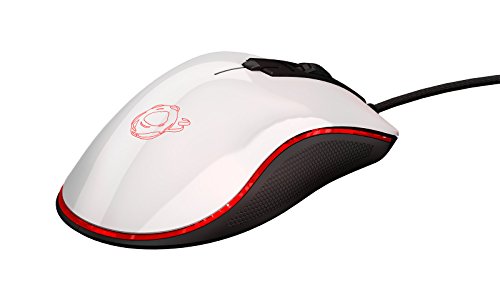 Raton Gaming Ozone Neon M50 - Mouse Gaming avanzado - Sensor Optico, Iluminación LED RGB, Tecnología OMRON, dpi 5000 Ajustable ,Blanco Brillante