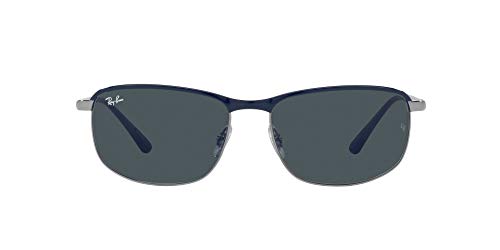 Ray-Ban 0RB3671 Gafas, Blue ON Gunmetal, 60 Unisex Adulto