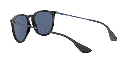 Ray-Ban Erika Gafas, Parte Superior de Color Violeta Metálico En Negeo/Azul Oscuro, 54 Unisex Adulto