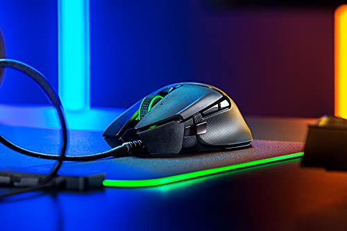 Razer Basilisk V2 - Ratón para Juegos FPS (Ratón Gaming con nuevo Sensor Óptico Focus+ de 20000 DPI, 5G, Interruptor dpi Extraíble y Rueda de Desplazamiento Personalizable, RGB Chroma e USB, Negro)