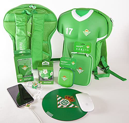 Real Betis Balompié Balompié Etiqueta para Equipaje - Producto Oficial del Equipo, Identificador de Maleta con Goma de Sujeción y Anverso para los Datos del Viajero