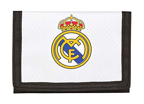 Real Madrid, 12 cm, Blanco 811854036 2018 Tarjetero, Niños unisex