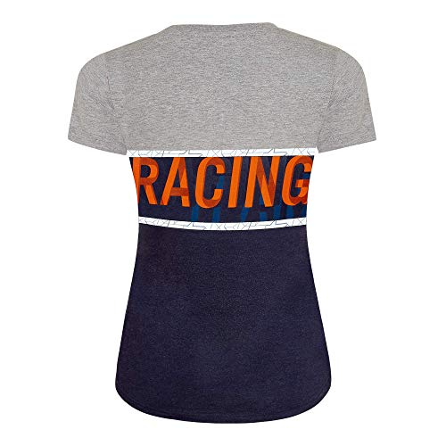Red Bull KTM Letra Camiseta, Gris Mujeres XX-Small Top, KTM Factory Racing Original Ropa & Accesorios