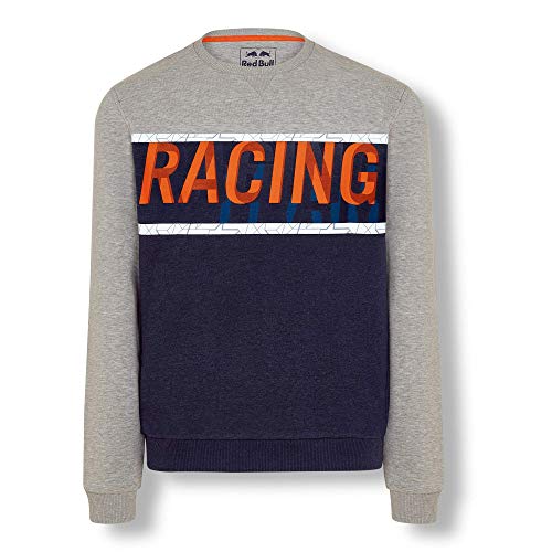 Red Bull KTM Letra Crewneck Jersey, Gris Hombres Small Cárdigan, KTM Racing Team Original Ropa & Accesorios