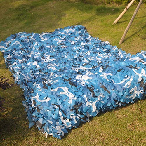 Red de camuflaje de caza,CS Caza Militar Decorar decoración de Fiesta de Camping Jungla Caza Tienda De Lona Camouflage Net, para sombrillas Que acampan Caza de Caza(Size:1.5x9M= 5X 29 FT,Color:Oceano)