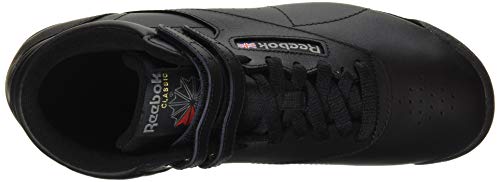 Reebok Freestyle Hi - Zapatillas de cuero para mujer, Negro (Black), 40 EU