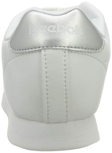 Reebok Royal Charm, Zapatillas de Deporte Interior Mujer, White/Silver Metallic, 39 EU