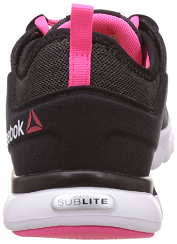 Reebok Sublite Authentic 2.0 MTM, Zapatillas de Running Mujer, Negro Black Gravel Solar Pink White Aloy, 37.5 EU