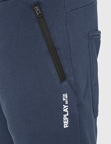 REPLAY M9715 Pantalones de Deporte, Azul (Blue 085), S para Hombre