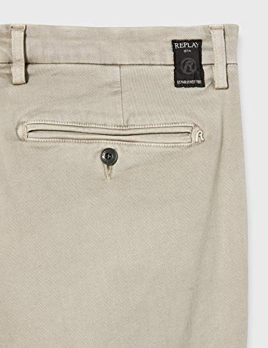 Replay Zeumar Jeans, Hombre, Beige (326 Clay Grey), 34W x 32L