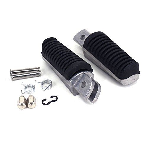 Reposapies Moto Estriberas Moto Estriberas Motocicleta delantera pie clavijas rests pedales para Yamaha TDR125R FZ6 Fazer FZR600 SP XJ600 N S desviación YZF 600 R6