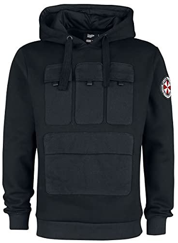 Resident Evil 3 - UBCS Hombre Sudadera con Capucha Negro M, 60% algodón, 40% poliéster, Regular