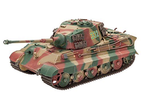 Revell- Tiger II Ausf. B (Henschel Turr) Maqueta Tanque de Guerra, 12+ Años, Multicolor (03249)