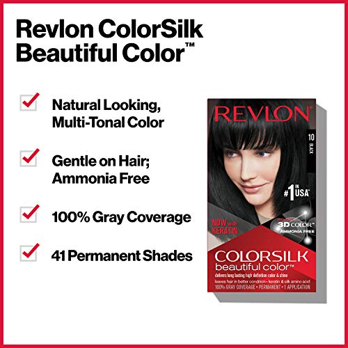 Revlon ColorSilk Tinte de Cabello Permanente Tono #27 Castaño Intenso