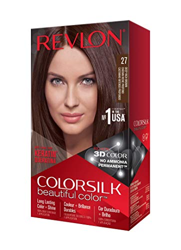 Revlon ColorSilk Tinte de Cabello Permanente Tono #27 Castaño Intenso