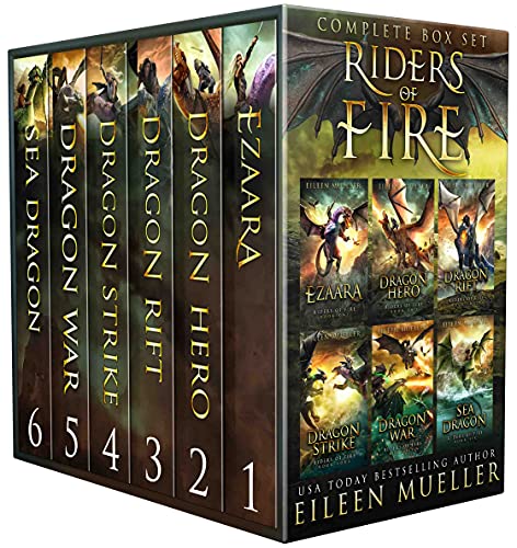 Riders of Fire Complete Series Box Set books 1-6: YA Epic Fantasy Dragon Rider Adventures (English Edition)