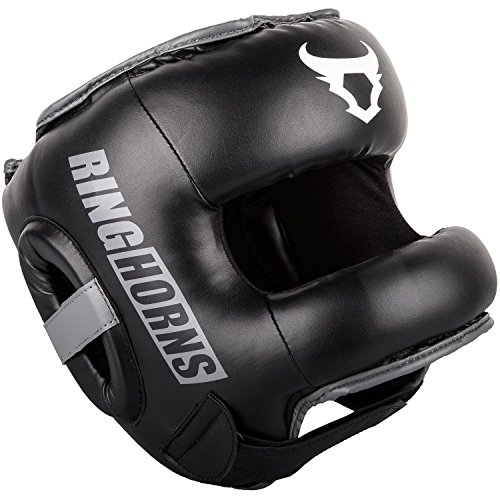 Ringhorns Nitro Cascos de Boxeo, Unisex Adulto, Negro, Talla única