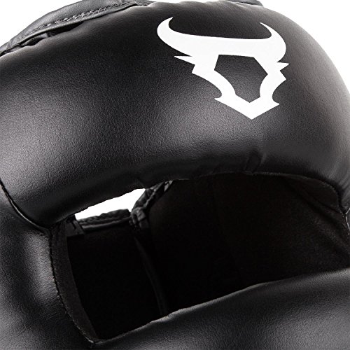 Ringhorns Nitro Cascos de Boxeo, Unisex Adulto, Negro, Talla única