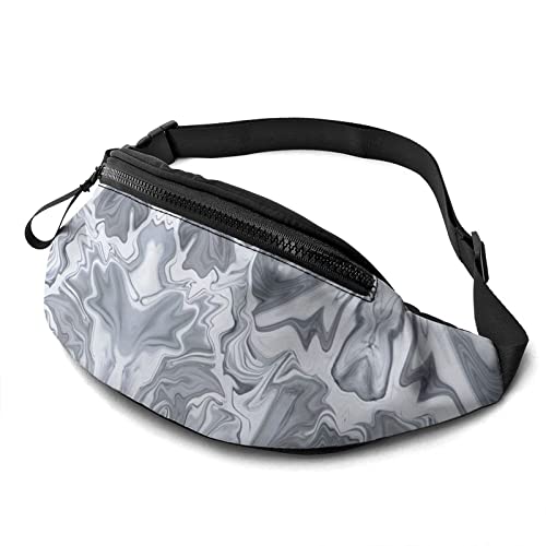 Riñonera Mujer Moda,Riñoneras Deportivas con Orificio para Auriculares y Hebilla Ajustable,Riñonera para Viajes, Casual, Correr, Senderismo 35X14cm, Vector mármol