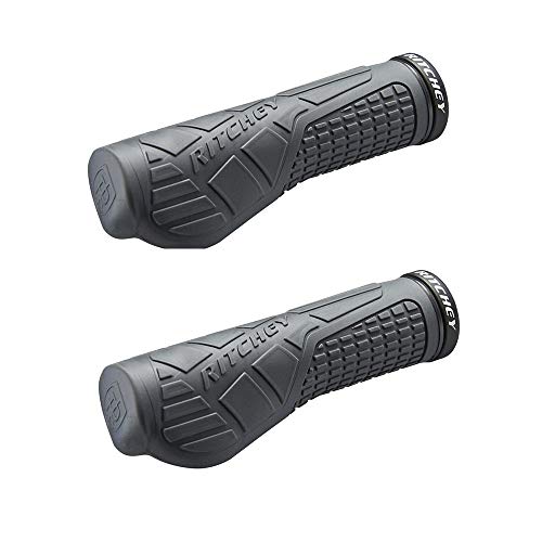 Ritchey Grips WCS EGP - Manillar de atornillar de Dos densidades PP/Gel con corazón en Forma de hélice para Adulto, Unisex, Color Negro, 133 mm