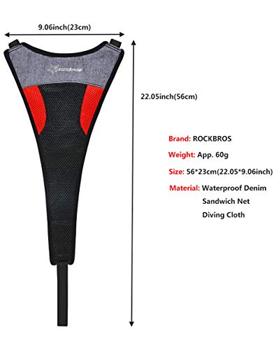 ROCKBROS Cubierta de Sudor para Entrenamiento, Protector de Sudor de Bicicleta Elástico Absorber el Sudor para Rodillos