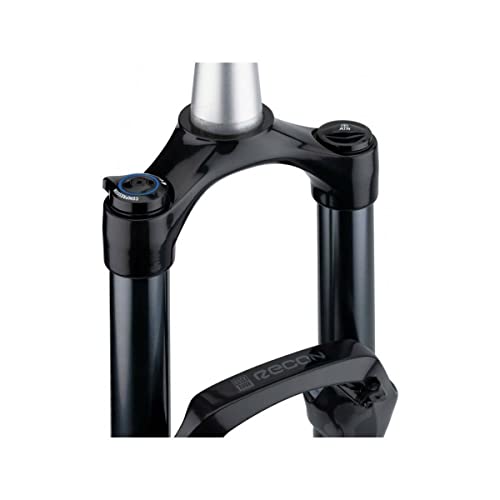 RockShox Horquilla Recon Plata RL - Crown 27.5" Boost 15X110 Alum STR TPR 46OFFSET Solo Aire (Incluye Tuerca Estrella & MÁXICO Steal) D1 2021: Negro Brillo 100MM