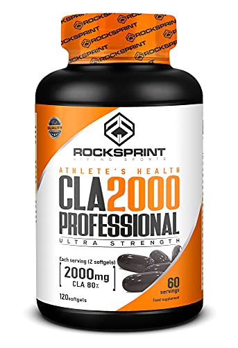 ROCKSPRINT | CLA - ÁCIDO LINOLEICO CONJUGADO | CLA 2000 Professional | Quema grasas, Tonifica | 120 perlas