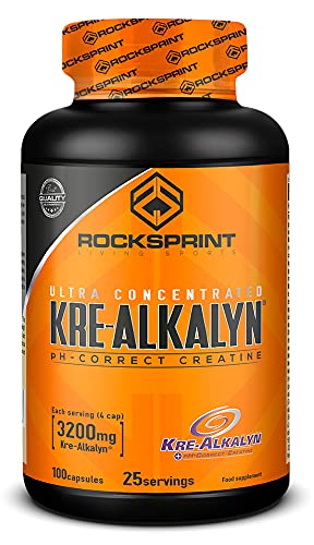 ROCKSPRINT | CREATINA ALCALINA | Kre-Alkalyn | Más Energía y Potencia | 100 caps
