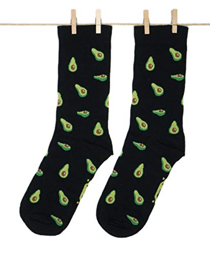 Roits Aguacates Negros - Calcetines Originales Hombre y Mujer (41-46)