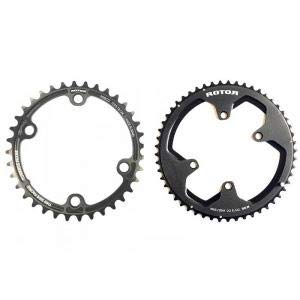 ROTOR Kettenblatt rund BCD110x4 36 innen für ALDHU und Alle Shimano Kurbeln Plato Road, Unisex Adulto, Negro