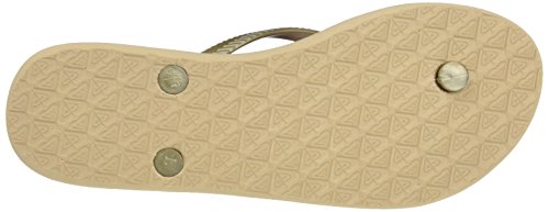 Roxy Bermuda J SNDL Sandalias Flip-Flop, Mujer, (Gold/Estate Blue), 40 EU (7 UK)