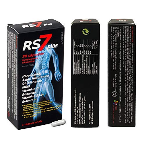 RS7 Plus Articulaciones 180 Cápsulas Family Pack + Muestra gratuita Crema Fisio Forte